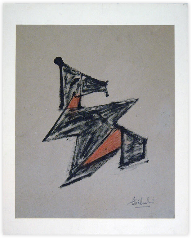 Catalogue raisonné, Edgar Stoëbel, "origami" abstract — 