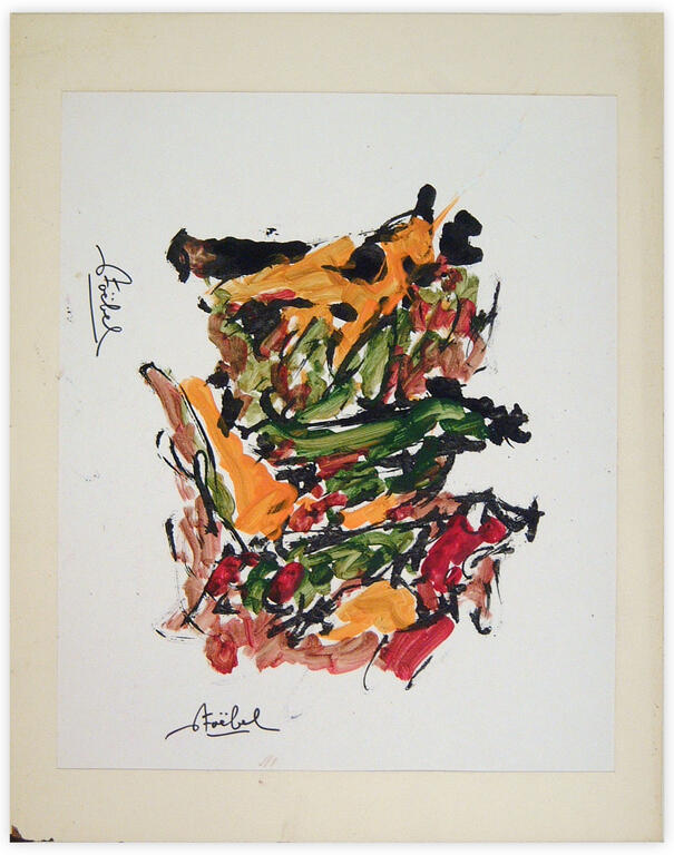 Catalogue raisonné, Edgar Stoëbel, "l'avancée" abstract — 