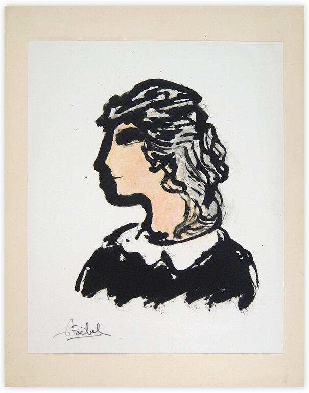 Catalogue raisonné, Edgar Stoëbel, profil de femme - Hébraïca ? — 