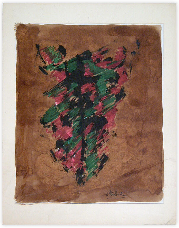 Catalogue raisonné, Edgar Stoëbel, abstract calligraphic — 