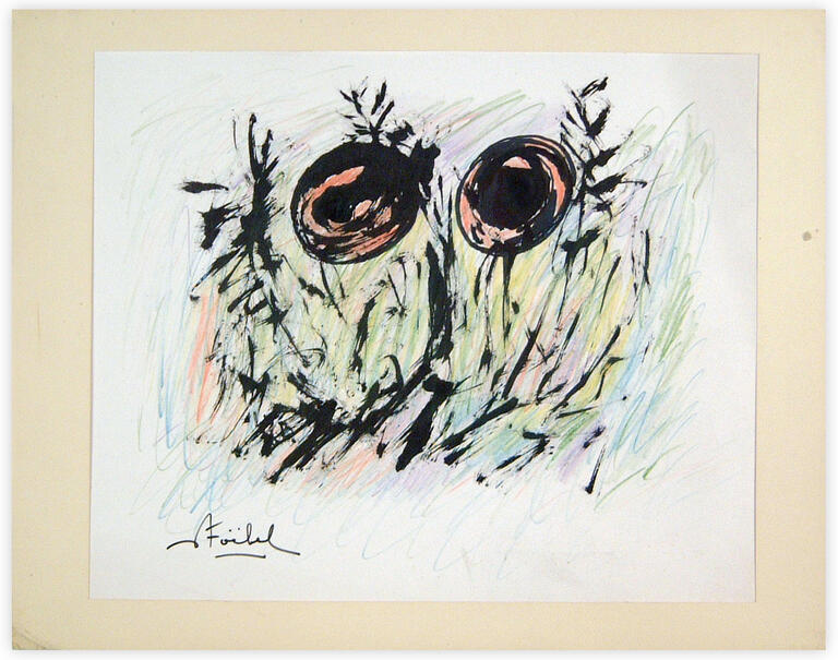 Catalogue raisonné, Edgar Stoëbel, "night eyes" abstract (lenticular) — 