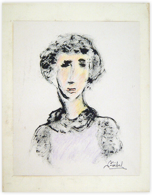 Catalogue raisonné, Edgar Stoëbel, femme en buste — 