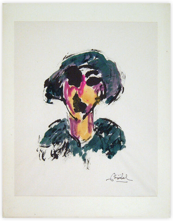 Catalogue raisonné, Edgar Stoëbel, femme en buste — 