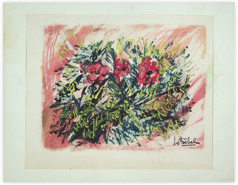 Catalogue raisonné, Edgar Stoëbel, nature morte aux fleurs — 