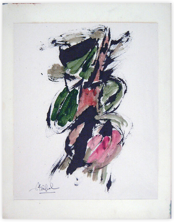 Catalogue raisonné, Edgar Stoëbel, abstract calligraphic — 