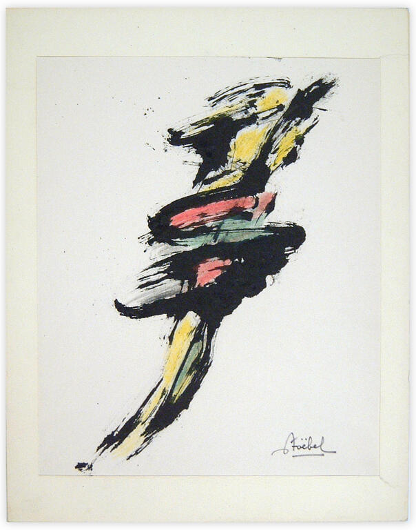 Catalogue raisonné, Edgar Stoëbel, abstract calligraphic — 