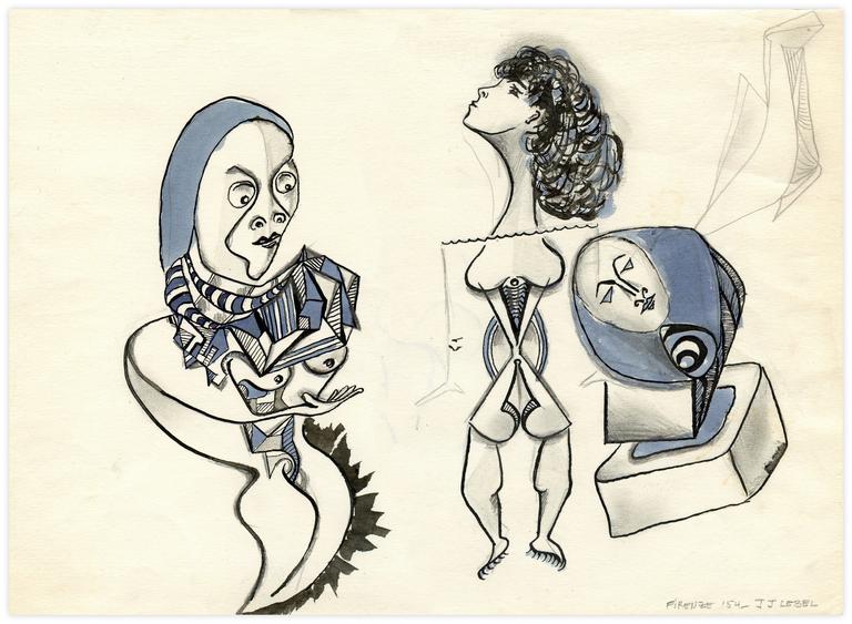 Catalogue raisonné, Jean-Jacques Lebel, Sans titre (Firenze) - 1954