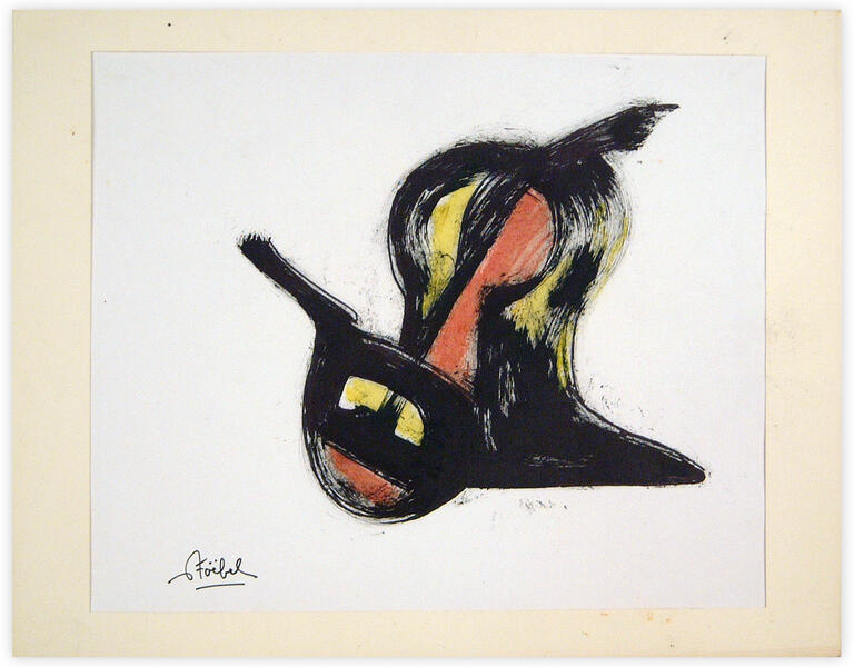 Catalogue raisonné, Edgar Stoëbel, abstract - "à genoux" — 