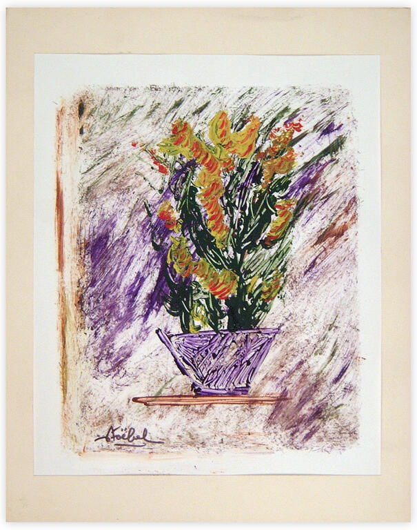 Catalogue raisonné, Edgar Stoëbel, nature morte "plante en pot" — 