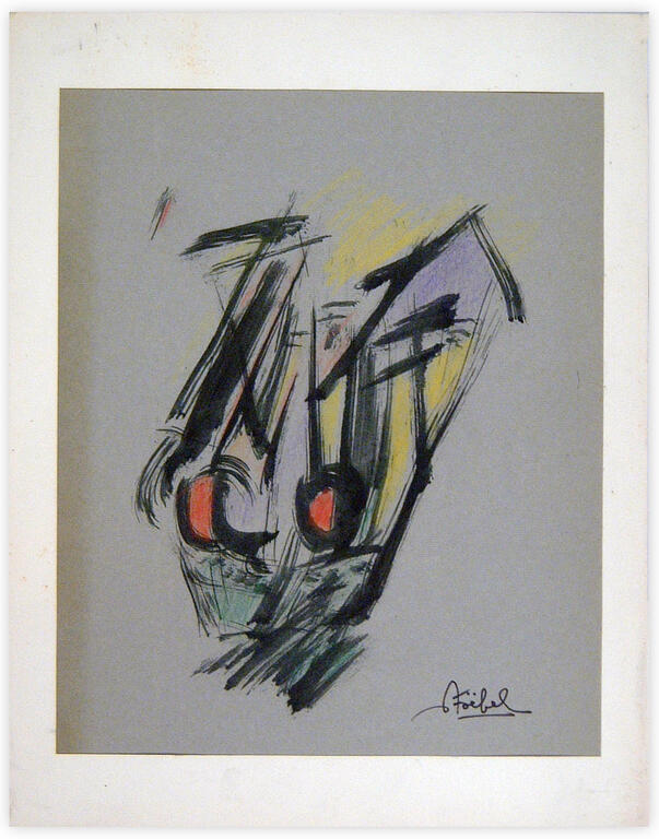 Catalogue raisonné, Edgar Stoëbel, abstract calligraphic — 