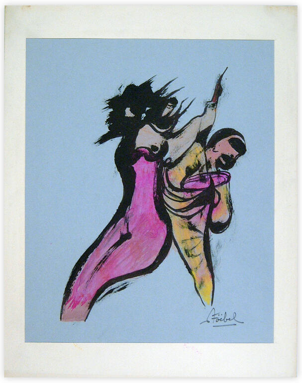 Catalogue raisonné, Edgar Stoëbel, abstract - "deux corps" — 