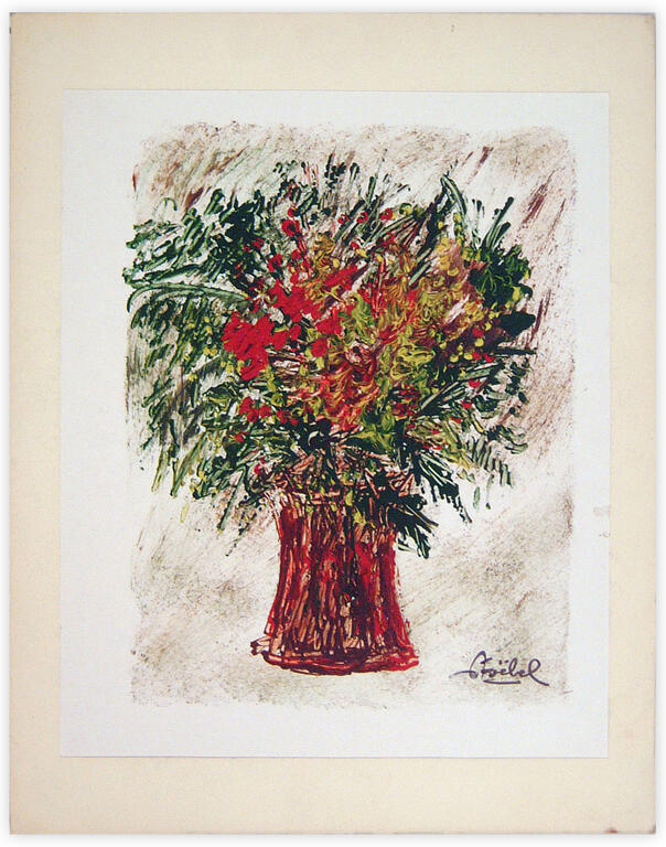 Catalogue raisonné, Edgar Stoëbel, nature morte vase et fleurs — 