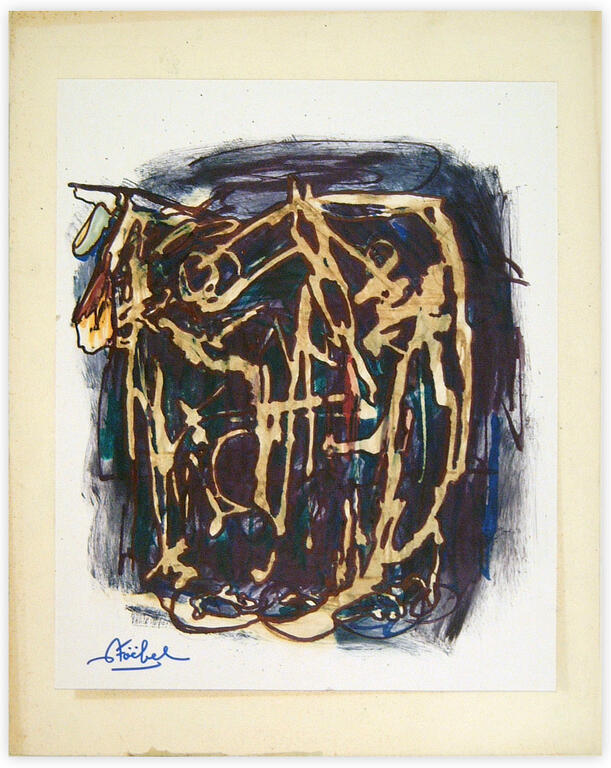 Catalogue raisonné, Edgar Stoëbel, abstract calligraphic — 