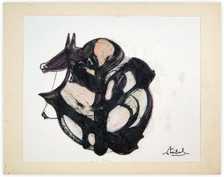 Catalogue raisonné, Edgar Stoëbel, abstract - "cheval" — 