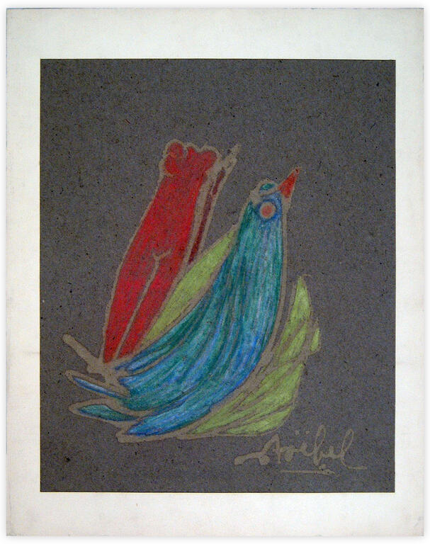 Catalogue raisonné, Edgar Stoëbel, abstract (bird) — 