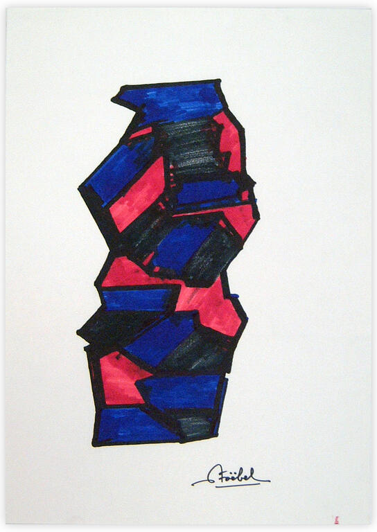 Catalogue raisonné, Edgar Stoëbel, Origamis - abtract — 