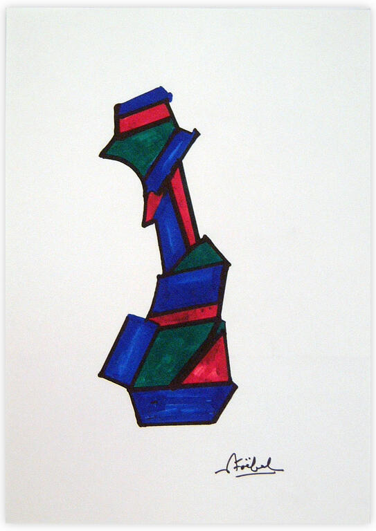 Catalogue raisonné, Edgar Stoëbel, Origamis - abtract — 