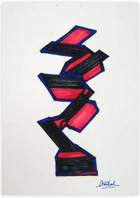 Catalogue raisonné, Edgar Stoëbel, Origamis - abtract — 