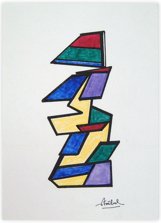 Catalogue raisonné, Edgar Stoëbel, Origamis - abtract — 