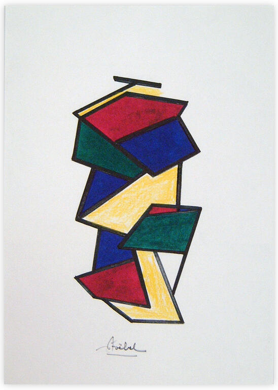 Catalogue raisonné, Edgar Stoëbel, Origamis - abtract — 