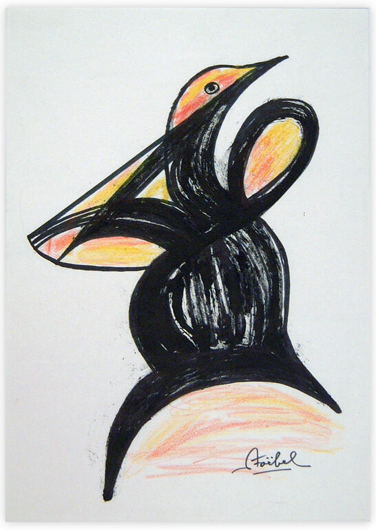 Catalogue raisonné, Edgar Stoëbel, abstract bird — 