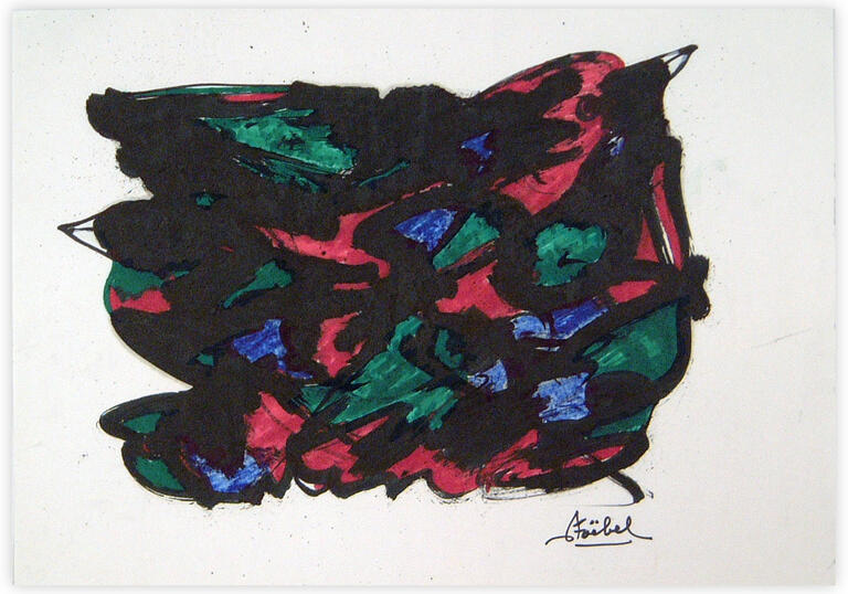 Catalogue raisonné, Edgar Stoëbel, abstract bird — 