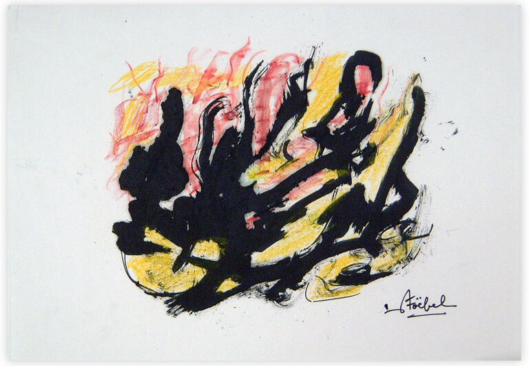 Catalogue raisonné, Edgar Stoëbel, abstract fire — 