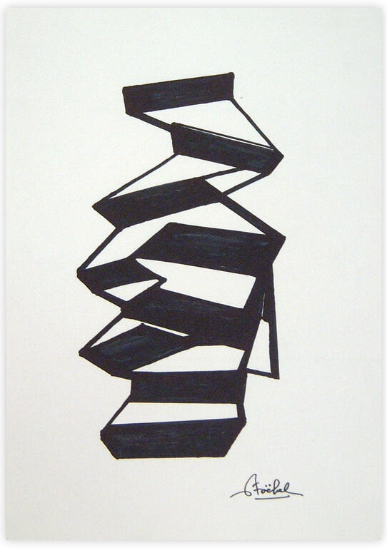 Catalogue raisonné, Edgar Stoëbel, Origamis - abtract — 