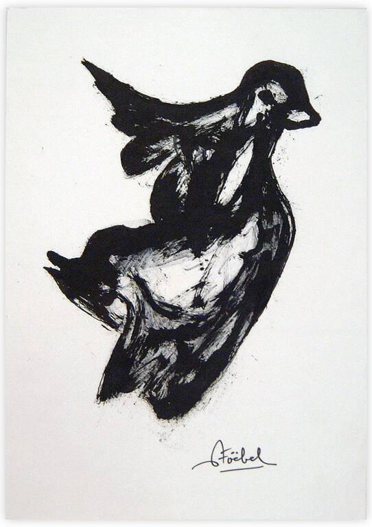Catalogue raisonné, Edgar Stoëbel, abstract bird — 