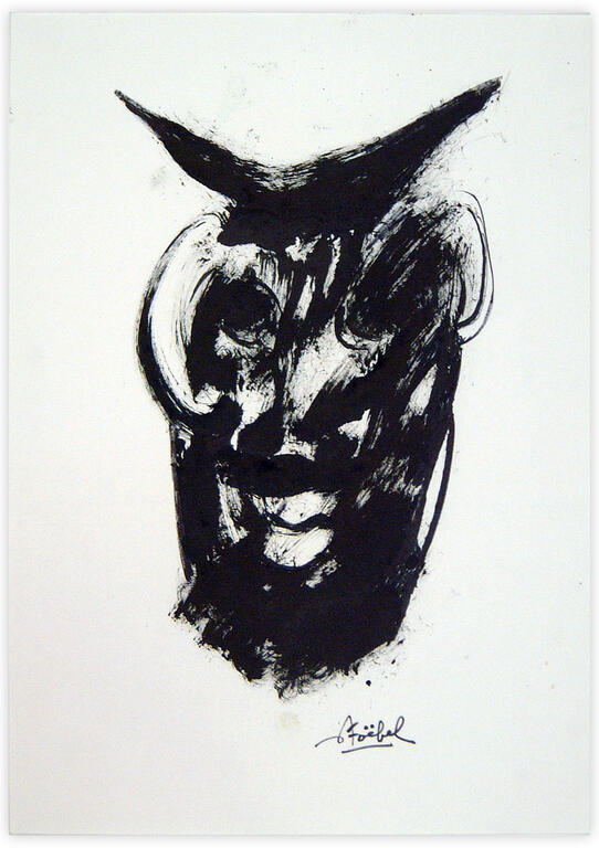 Catalogue raisonné, Edgar Stoëbel, abstract face — 