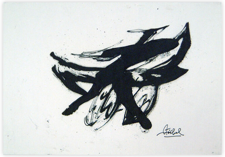 Catalogue raisonné, Edgar Stoëbel, abstract calligraphic — 