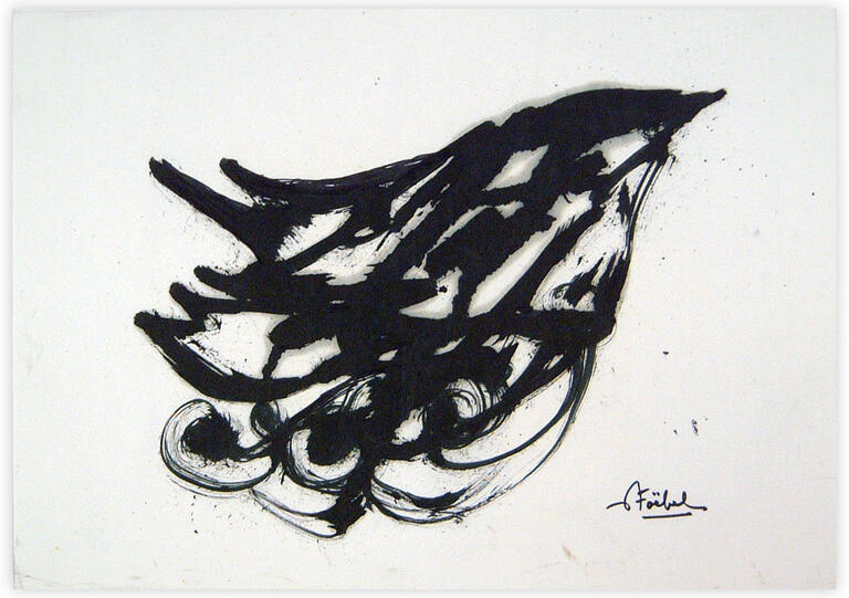 Catalogue raisonné, Edgar Stoëbel, abstract bird — 