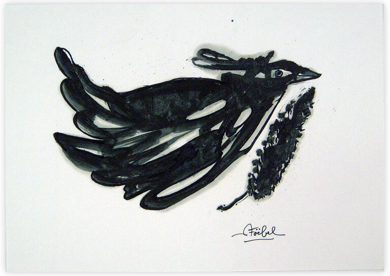 Catalogue raisonné, Edgar Stoëbel, abstract bird — 