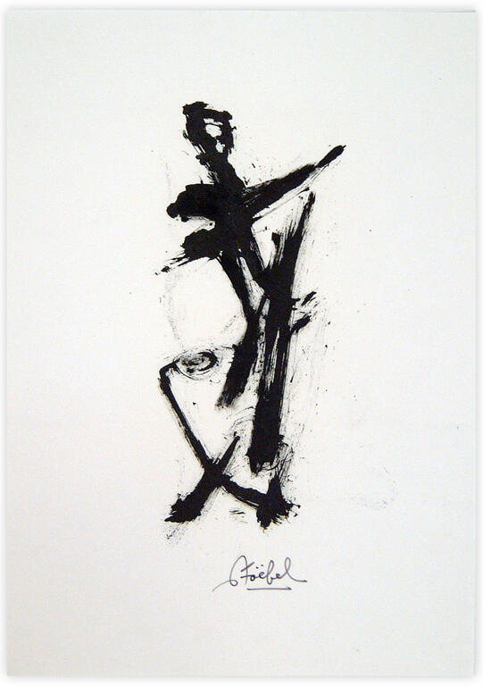 Catalogue raisonné, Edgar Stoëbel, abstract calligraphic — 