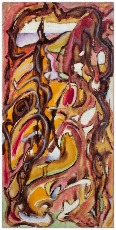 Catalogue raisonné, Jean-Jacques Lebel, Paysage vertical - 1956
