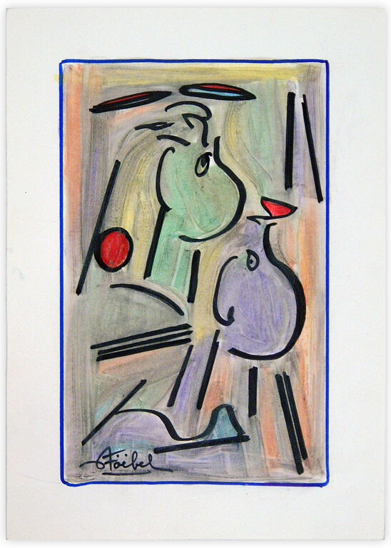 Catalogue raisonné, Edgar Stoëbel, abstract - "the two" — 