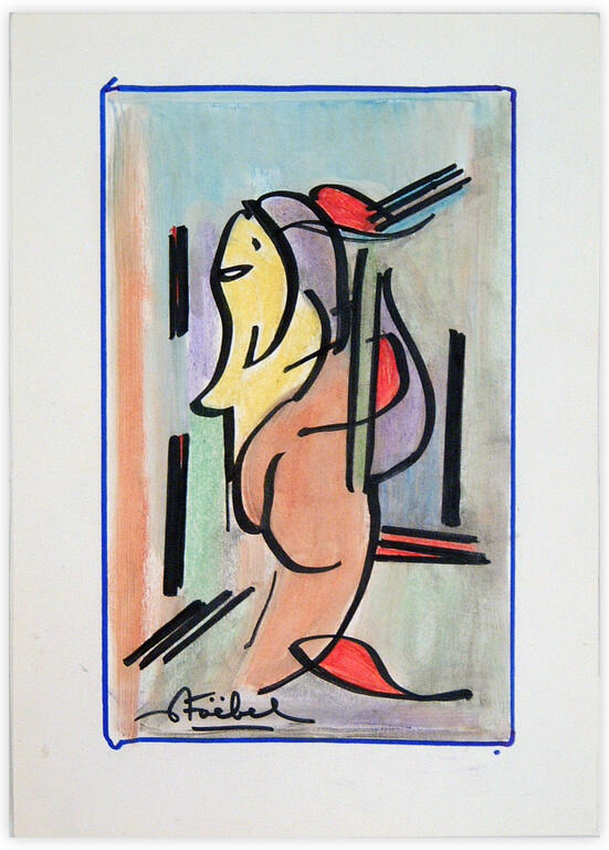 Catalogue raisonné, Edgar Stoëbel, abstract woman back — 