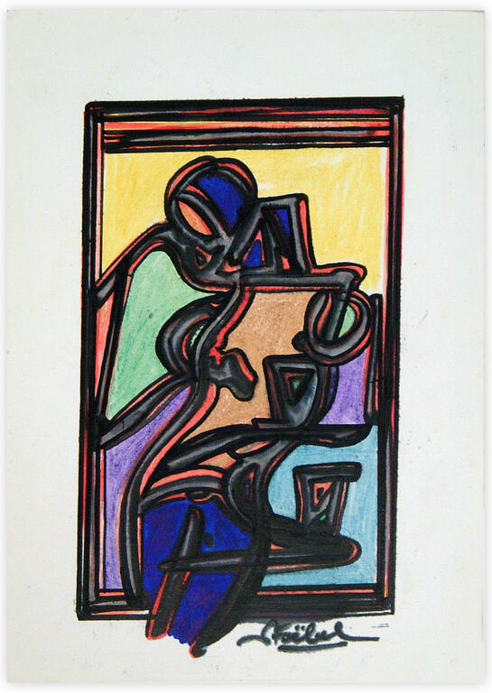 Catalogue raisonné, Edgar Stoëbel, abstract woman — 