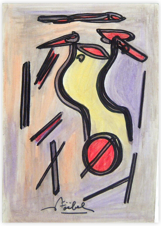 Catalogue raisonné, Edgar Stoëbel, abstract - "la chute" — 
