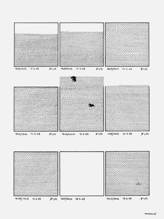 Robert Malaval, 100 demi-heures de dessin quotidien, planche 9 - 1969