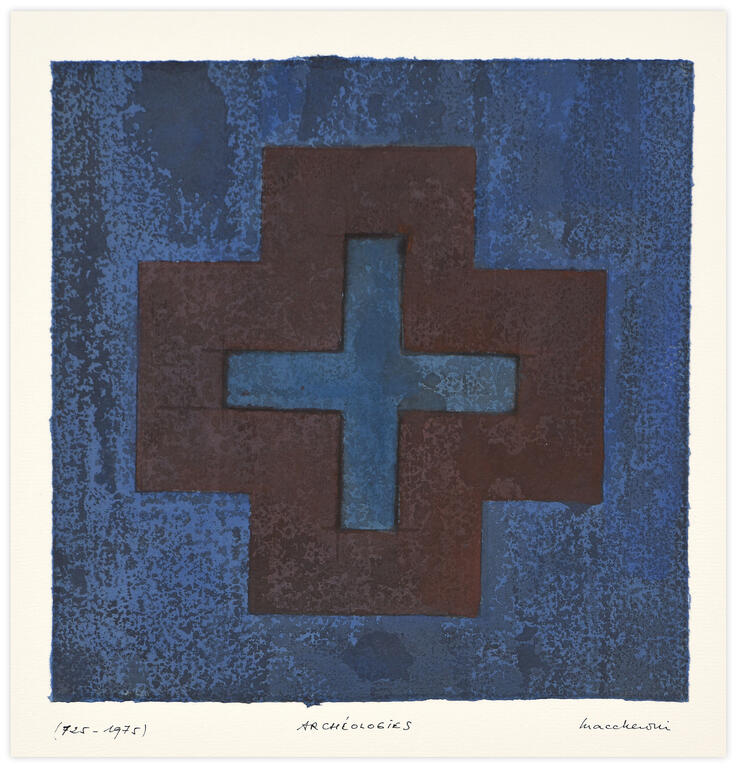 Catalogue raisonné, Henri Maccheroni, L'Archéologie bleue - 1975