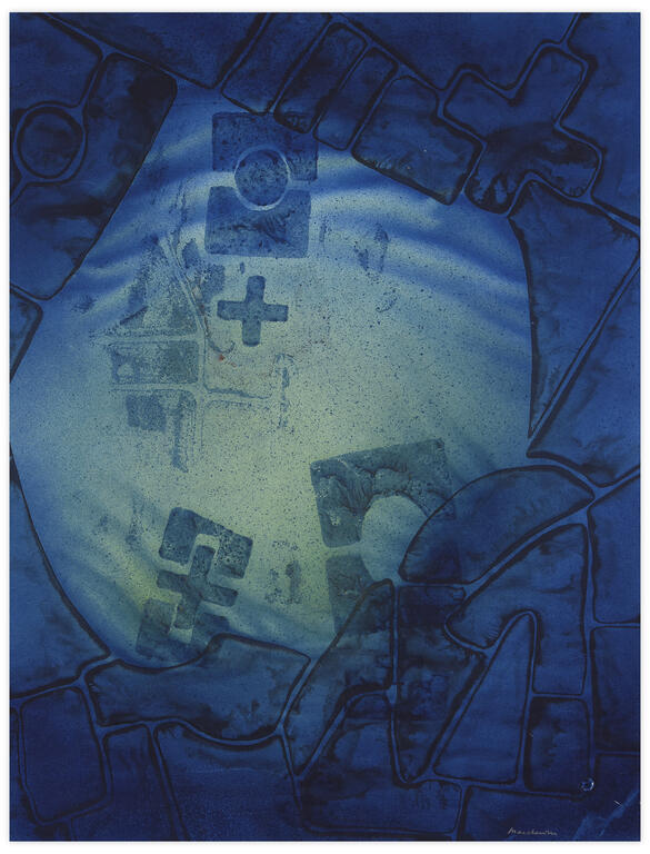Catalogue raisonné, Henri Maccheroni, L'Archéologie bleue - circa 1978