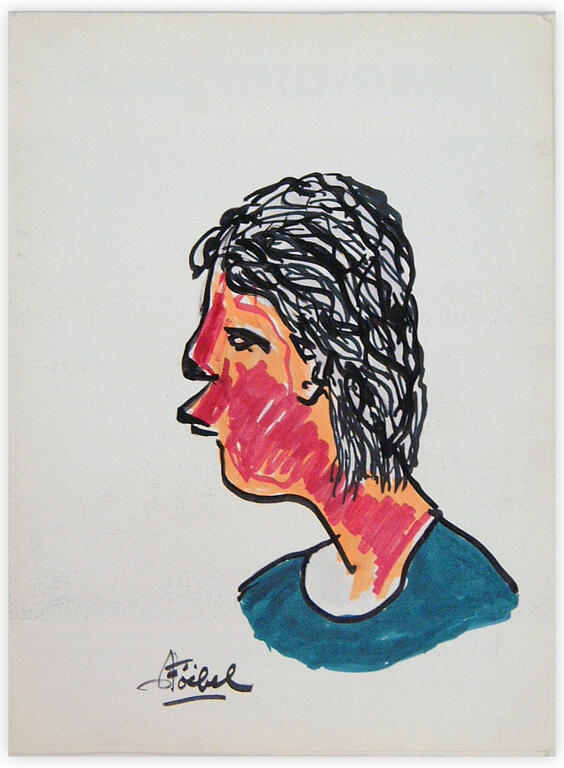Catalogue raisonné, Edgar Stoëbel, portrait de profil — 