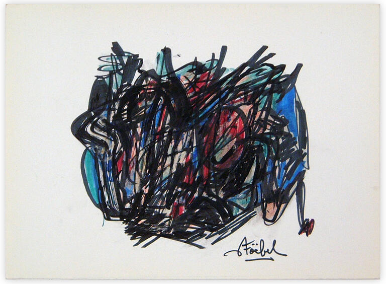 Catalogue raisonné, Edgar Stoëbel, abstract tourmente — 