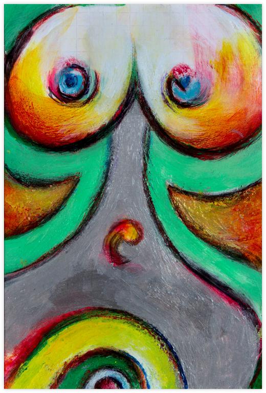 Catalogue raisonné, Jean-Jacques Lebel, Sans titre (corps recto-verso) -