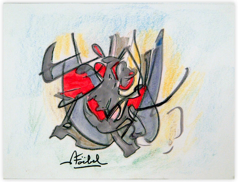 Catalogue raisonné, Edgar Stoëbel, abstract graphic — 