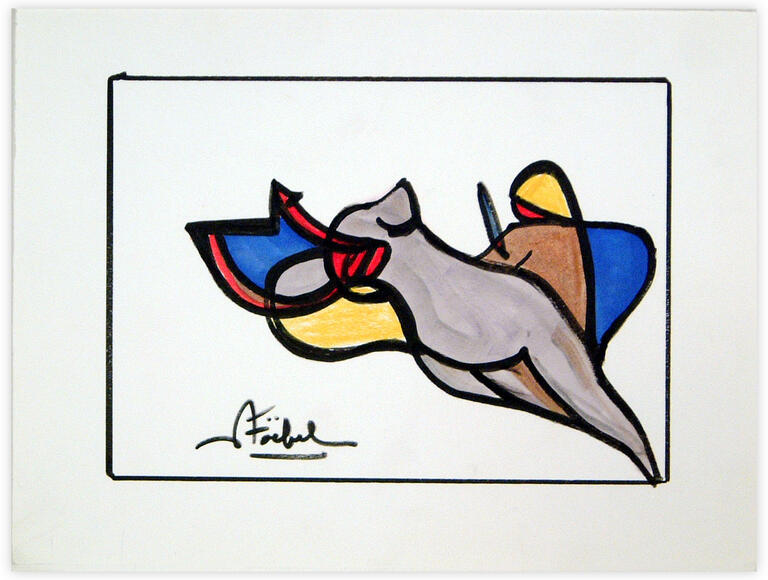 Catalogue raisonné, Edgar Stoëbel, abstract woman — 