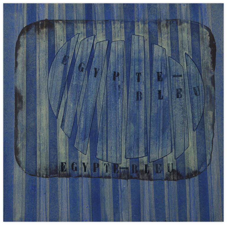 Catalogue raisonné, Henri Maccheroni, Pré Égypte-bleu - 1979