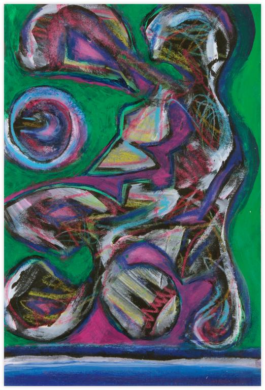 Catalogue raisonné, Jean-Jacques Lebel, Sans titre (fond vert) -