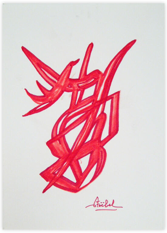 Catalogue raisonné, Edgar Stoëbel, abstract (bird) — 